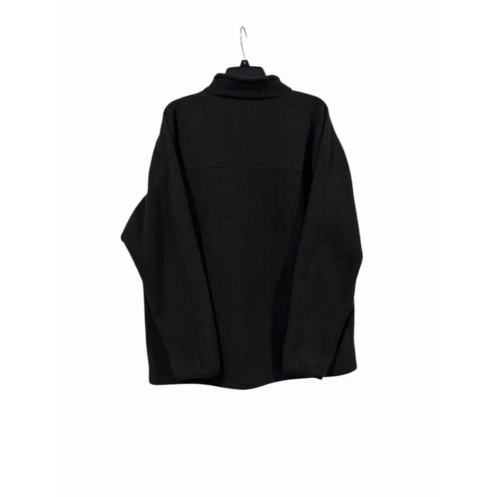 The North Face Black Fleece/Jacket Long Sleeve Full Zip Men’s XL Textured